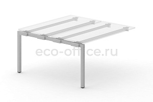 Металлокаркас на П-образной опоре 50x50 для наборного элемента 1000*1475 Серый металл фото