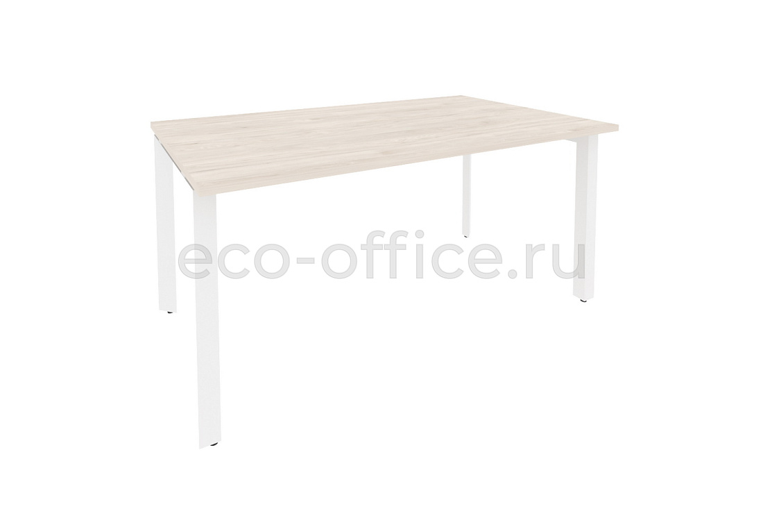 Стол переговорный (1 столешница) ONIX O.MP-PRG-1.4 Денвер Светлый / Белый металл  купить в Челябинске