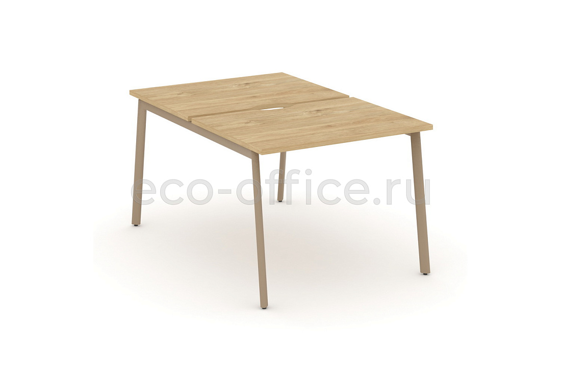 Рабочая станция на 2 места ESTETICA ES.D.RS-2.1-VP Тиквуд Светлый купить в Челябинске