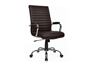 Кресло RV Chair KORS 9356H Тёмно-коричневая экокожа фото