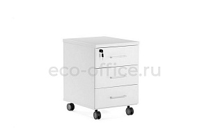 Тумба подкатная стандарт ТУР 80T001 W3W3 alum Белый фото